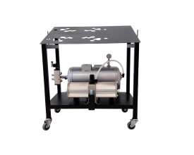 Trolley with pressure booster