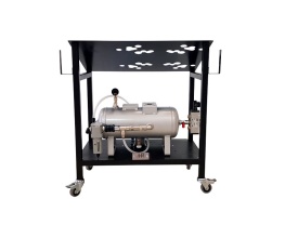 Trolley with pressure booster