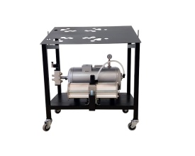 Trolley with pressure booster